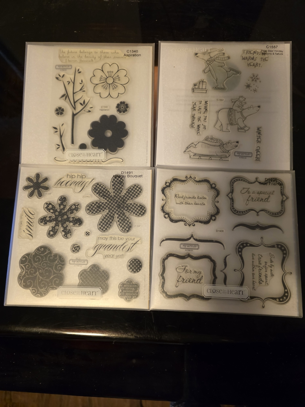 Clear Stamp Set Collection - Black Accent Designs